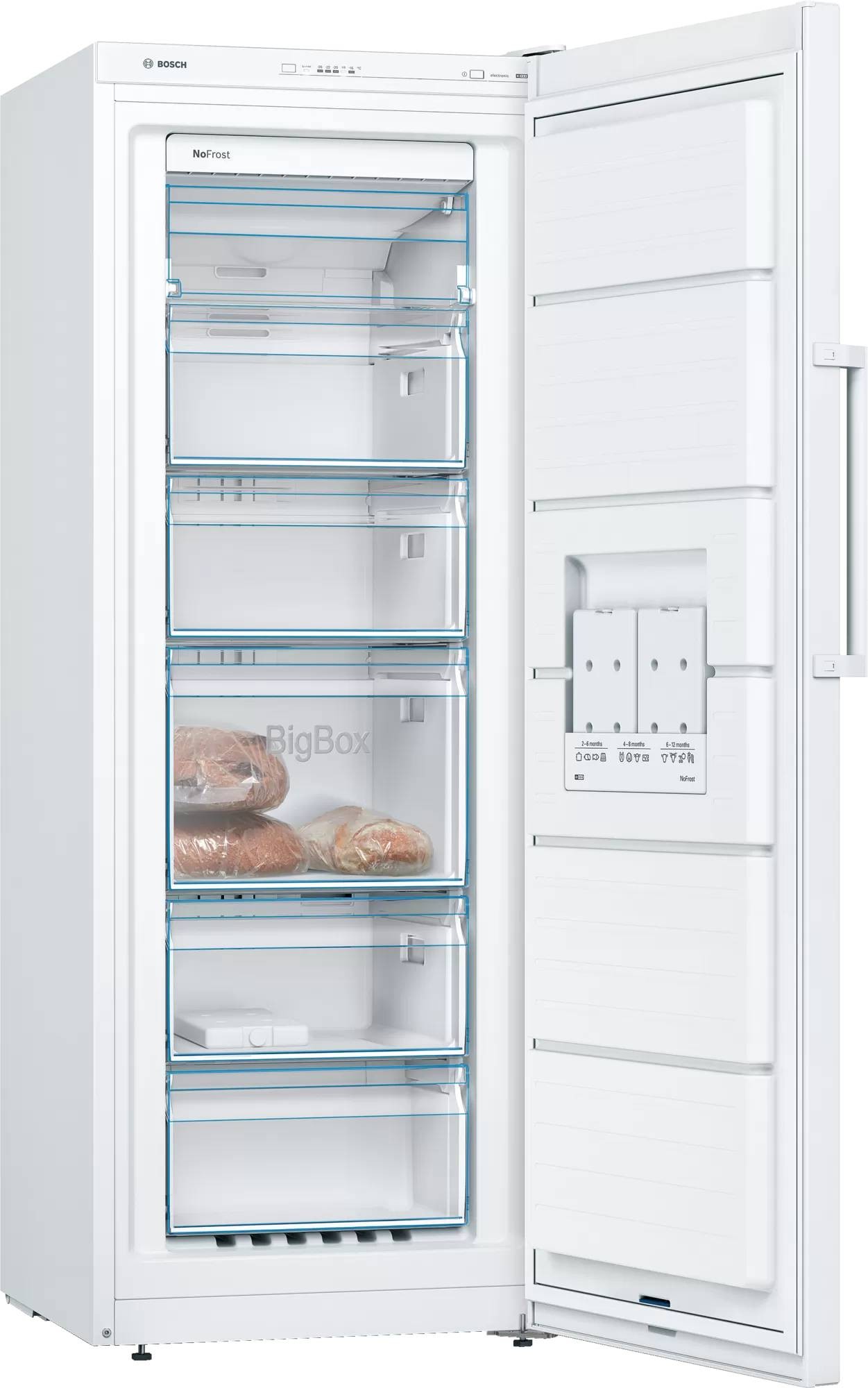 BOSCH Congélateur armoire Série 4 No Frost Vario Zone 200L Blanc - GSN29UWEW