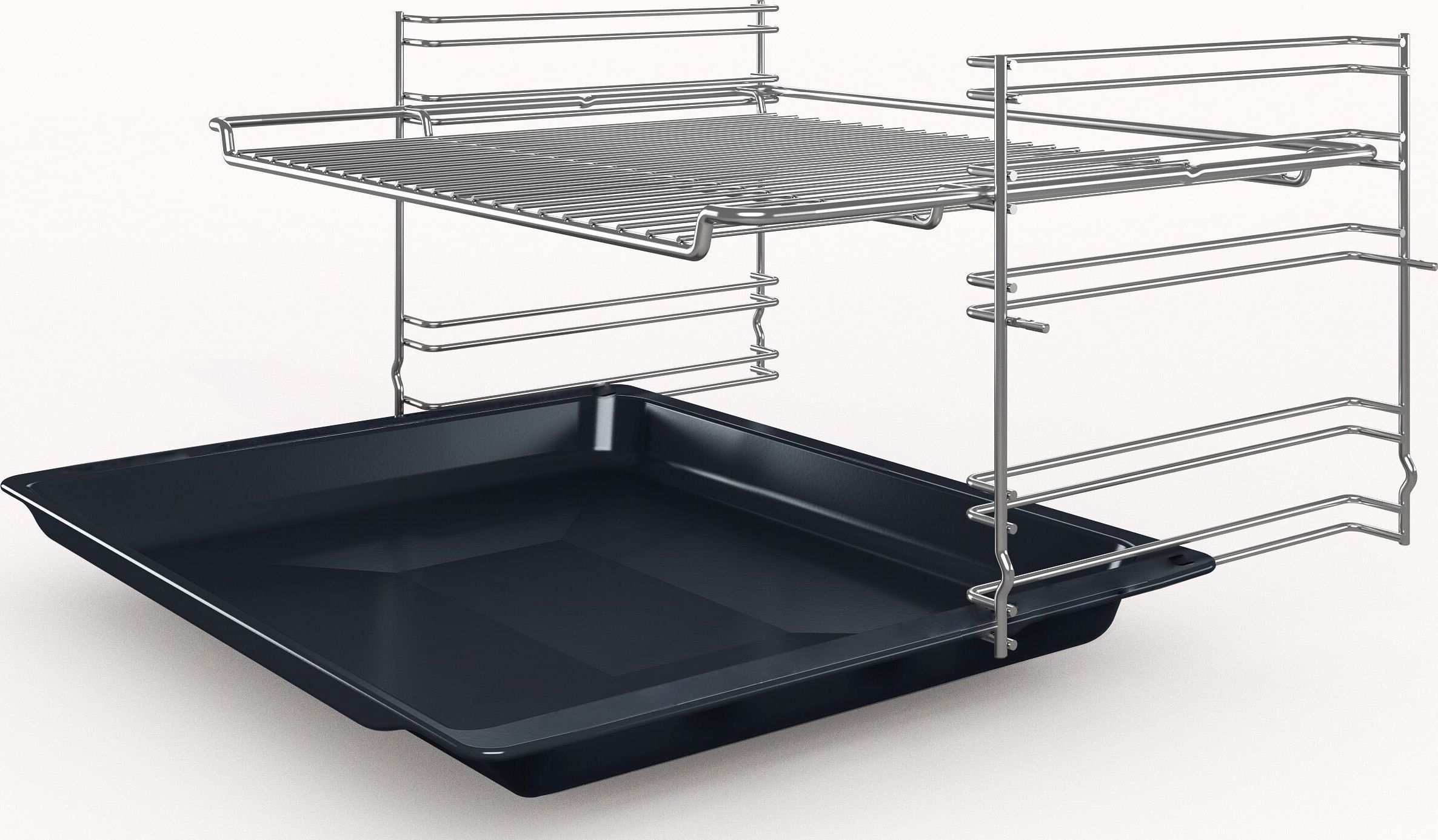 Four encastrable EcoClean BOSCH Chaleur tournante 66 L Inox - HBF133BR0