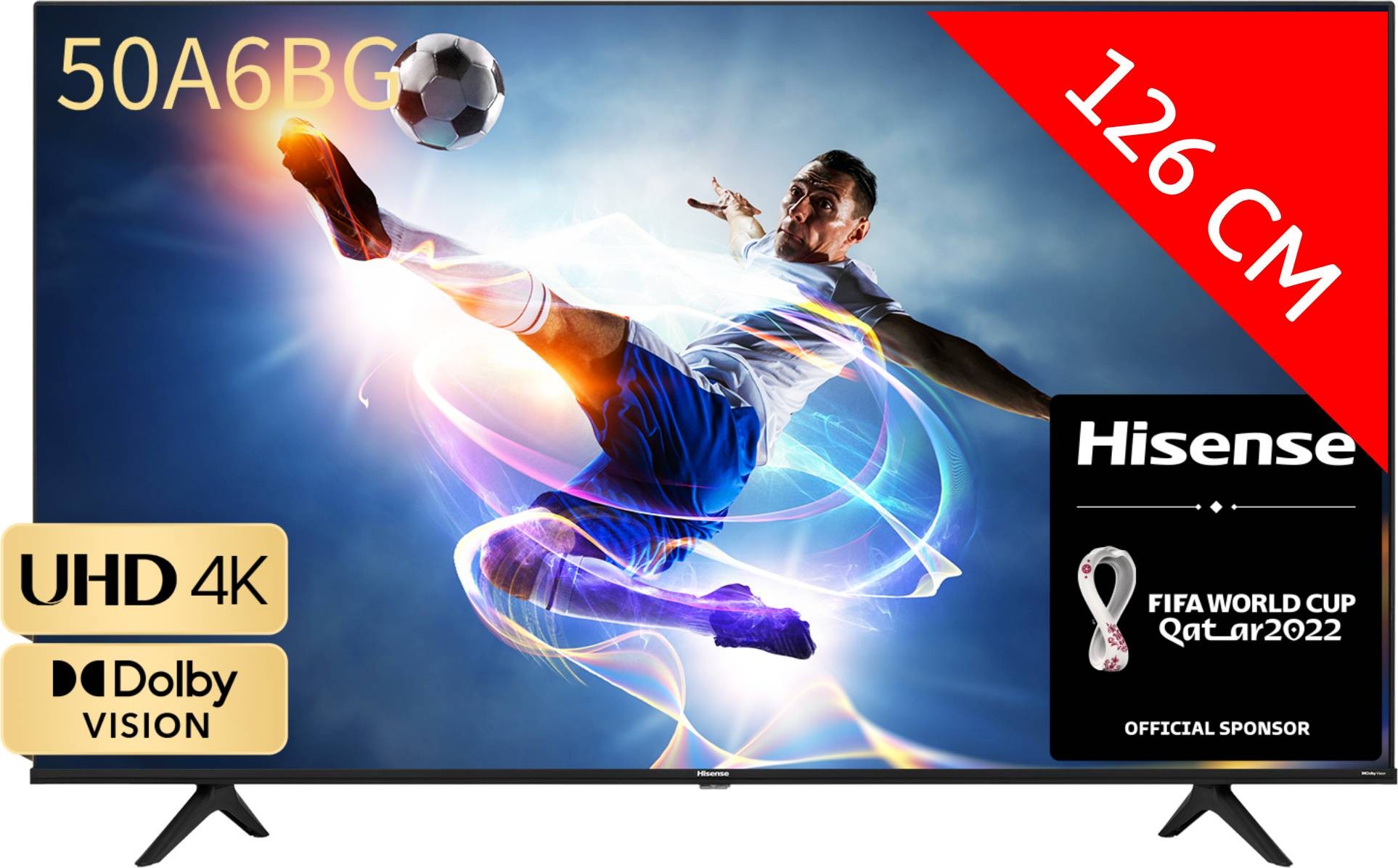HISENSE TV LED 4K 126 cm Ultra HD 50" - 50A6BG
