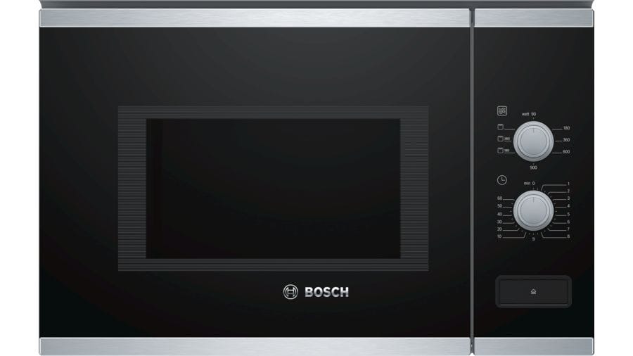 BOSCH Micro ondes Grill Encastrable Série 4 1200W 25L Noir et Inox  BEL550MS0