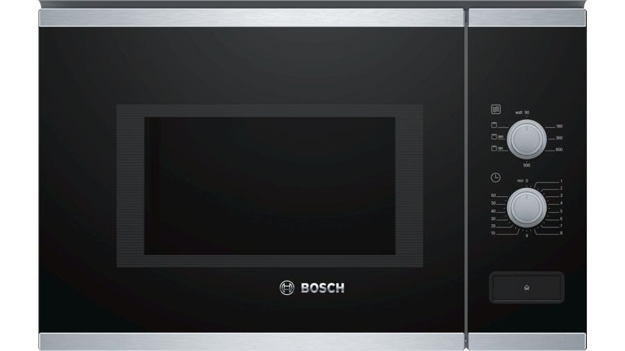 BOSCH Micro ondes Grill Encastrable Série 4 1200W 25L Noir et Inox - BEL550MS0