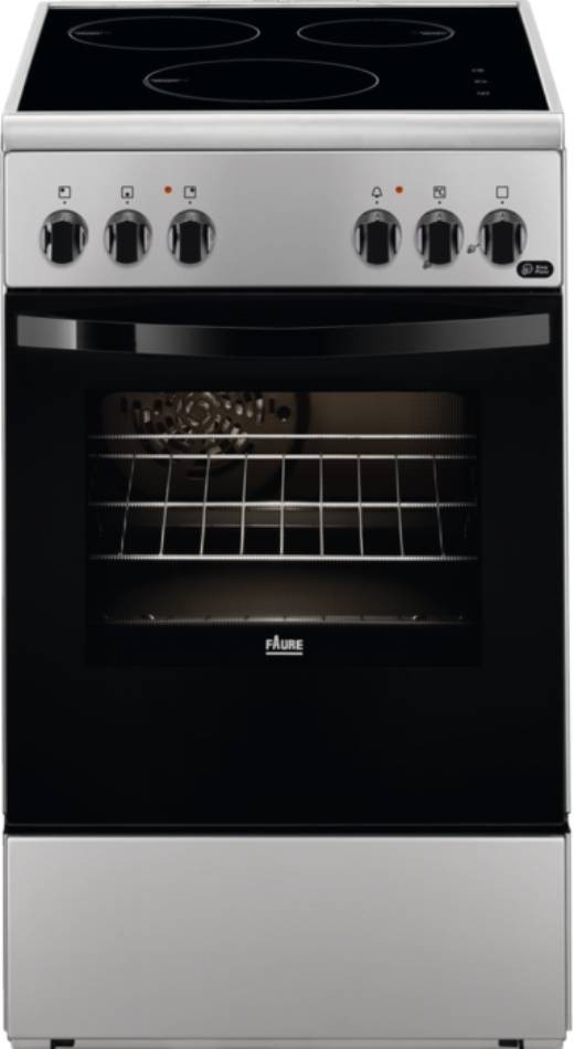 FAURE Cuisiniere induction Série 300 3 foyers four Catalyse Inox  FCI553GCSA