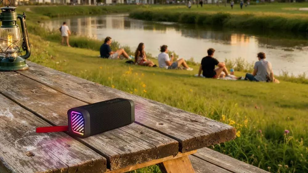 Enceinte portative PHILIPS 20W 20h IPX5 LED RGB Noir - TAS2000B/00