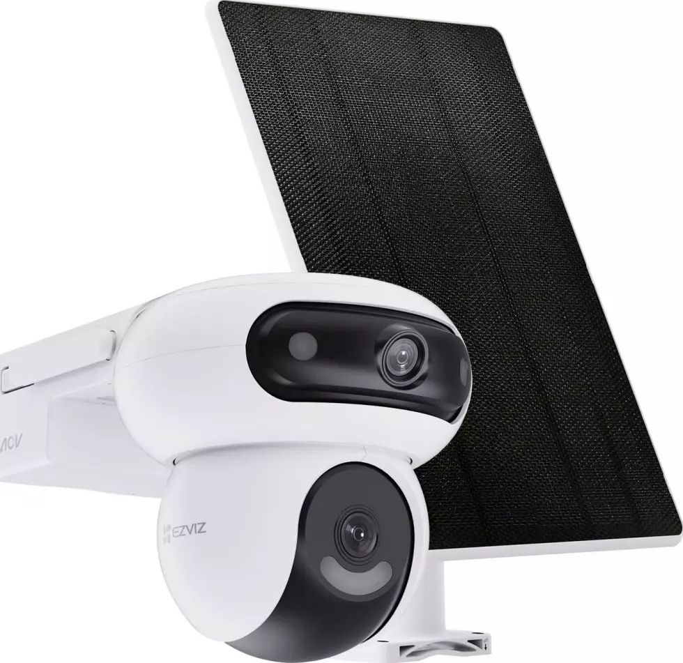 Caméra de surveillance EZVIZ 2K Solaire Motorisée Blanc HB90KIT