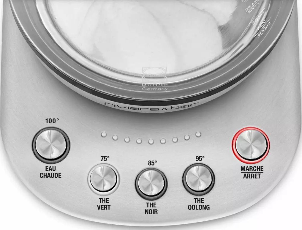 Théière électrique RIVIERA & BAR Température réglable 1L 800W Inox - BTH450