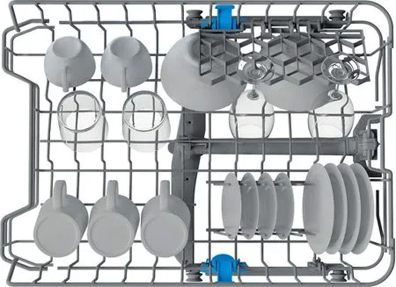 Lave vaisselle tout integrable 45 cm INDESIT Ouverture auto 10 couverts 44dB - IN2ID10BS80