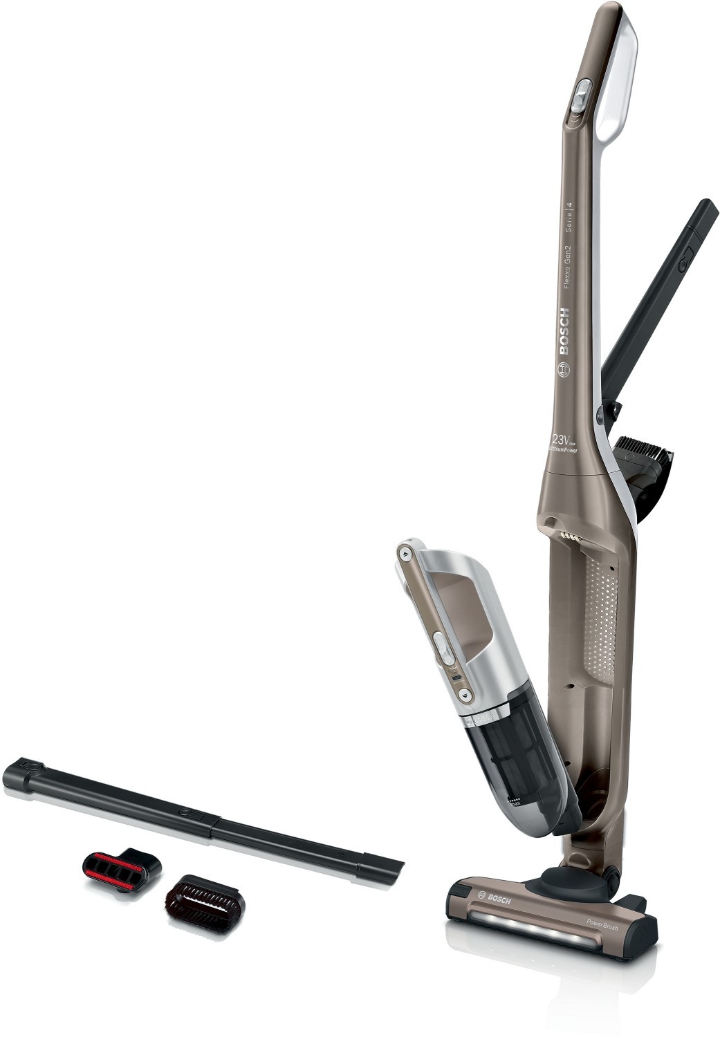 BOSCH Aspirateur balai sans fil série 4 Flexxo Gen 2 Marron BBH3ALL23 BOSCH Aspirateur balai sans fil série 4 Flexxo Gen 2 Marron BBH3ALL23