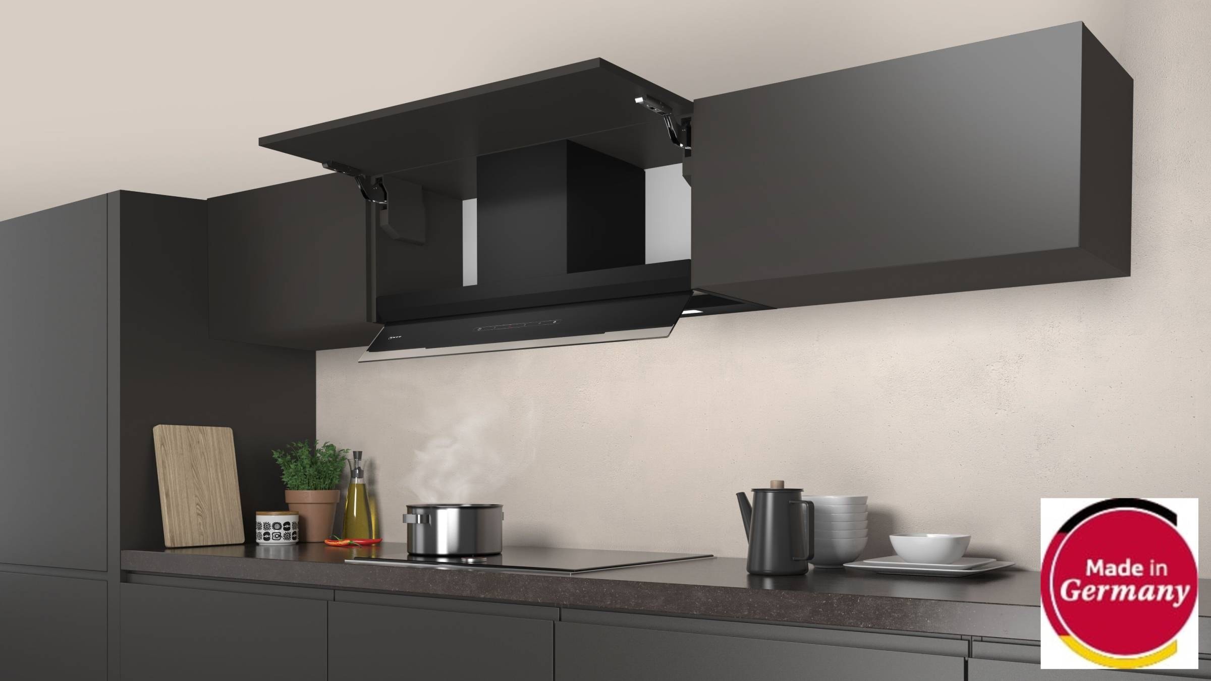 Hotte intégrée NEFF N70, 4 vitesses, 63dB, 90cm, Noir - D95XAM2S0 Hotte intégrée NEFF N70, 4 vitesses, 63dB, 90cm, Noir - D95XAM2S0