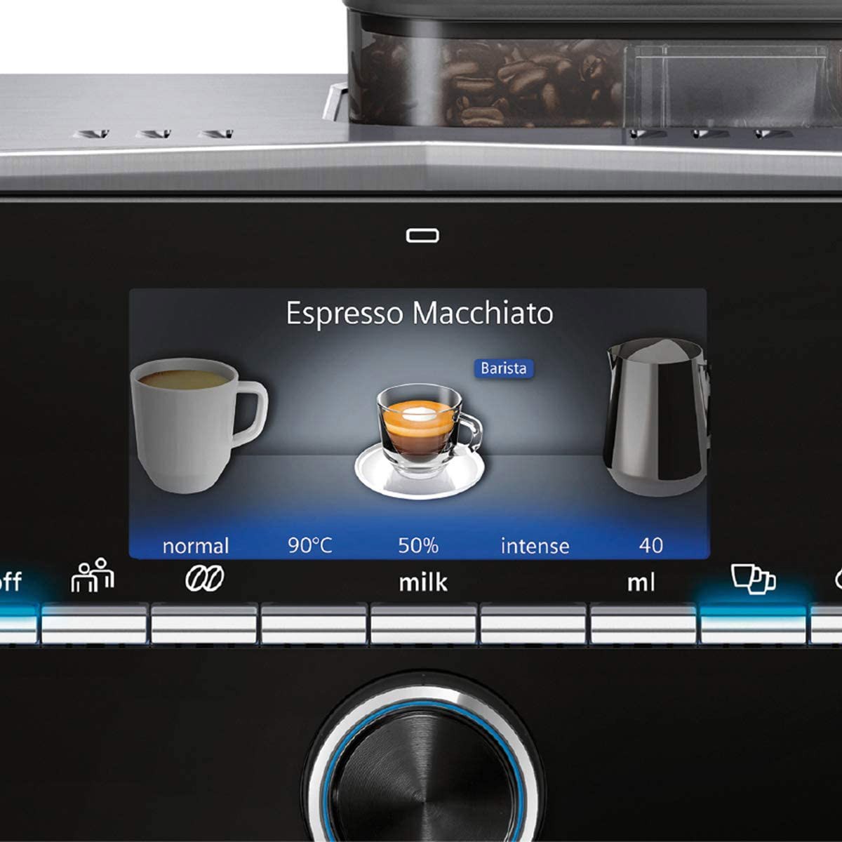 Robot expresso SIEMENS Broyeur EQ.9 plus connect s500 Inox - TI9553X1RW Robot expresso SIEMENS Broyeur EQ.9 plus connect s500 Inox - TI9553X1RW