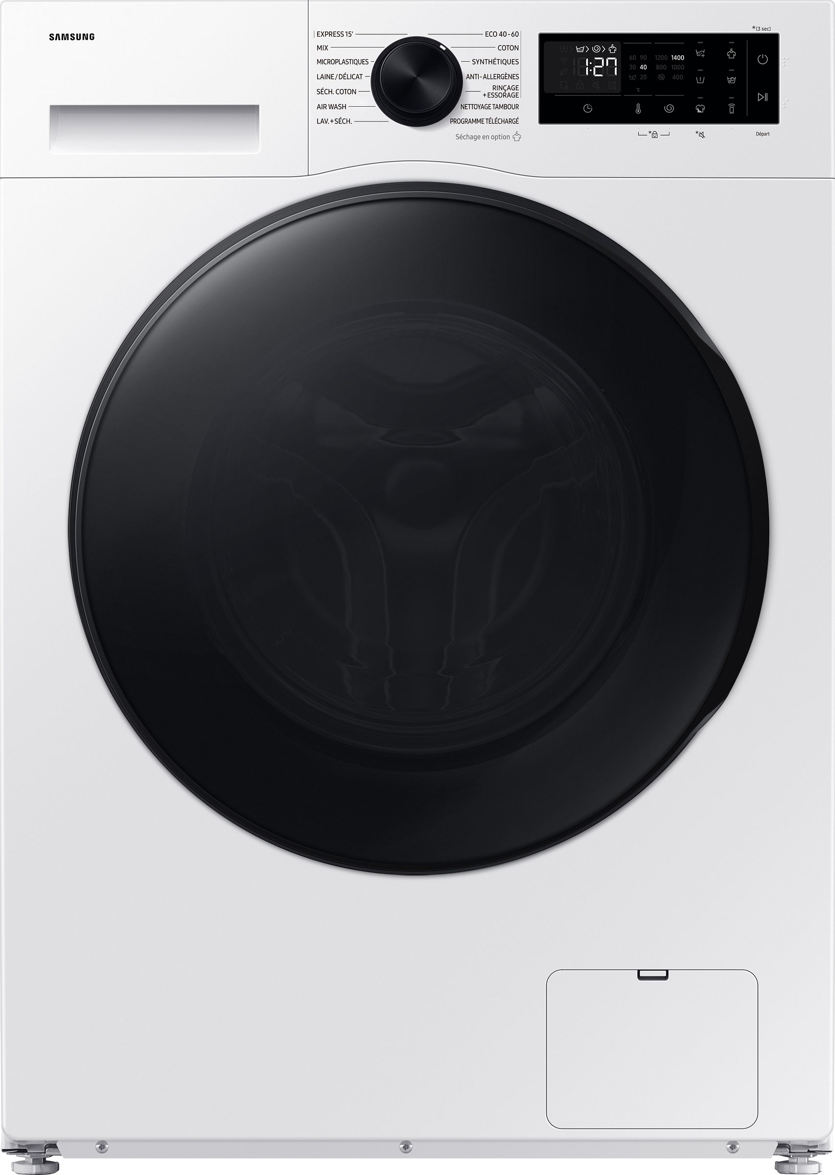 Lave linge sechant Frontal SAMSUNG 11kg 1400trs/min Blanc WD11DG5B15BE