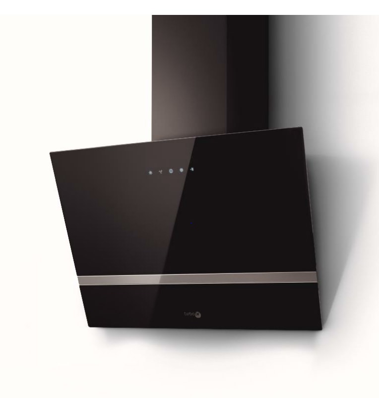 Hotte decorative murale TURBOAIR 60cm 67dB Noir PRF0114567