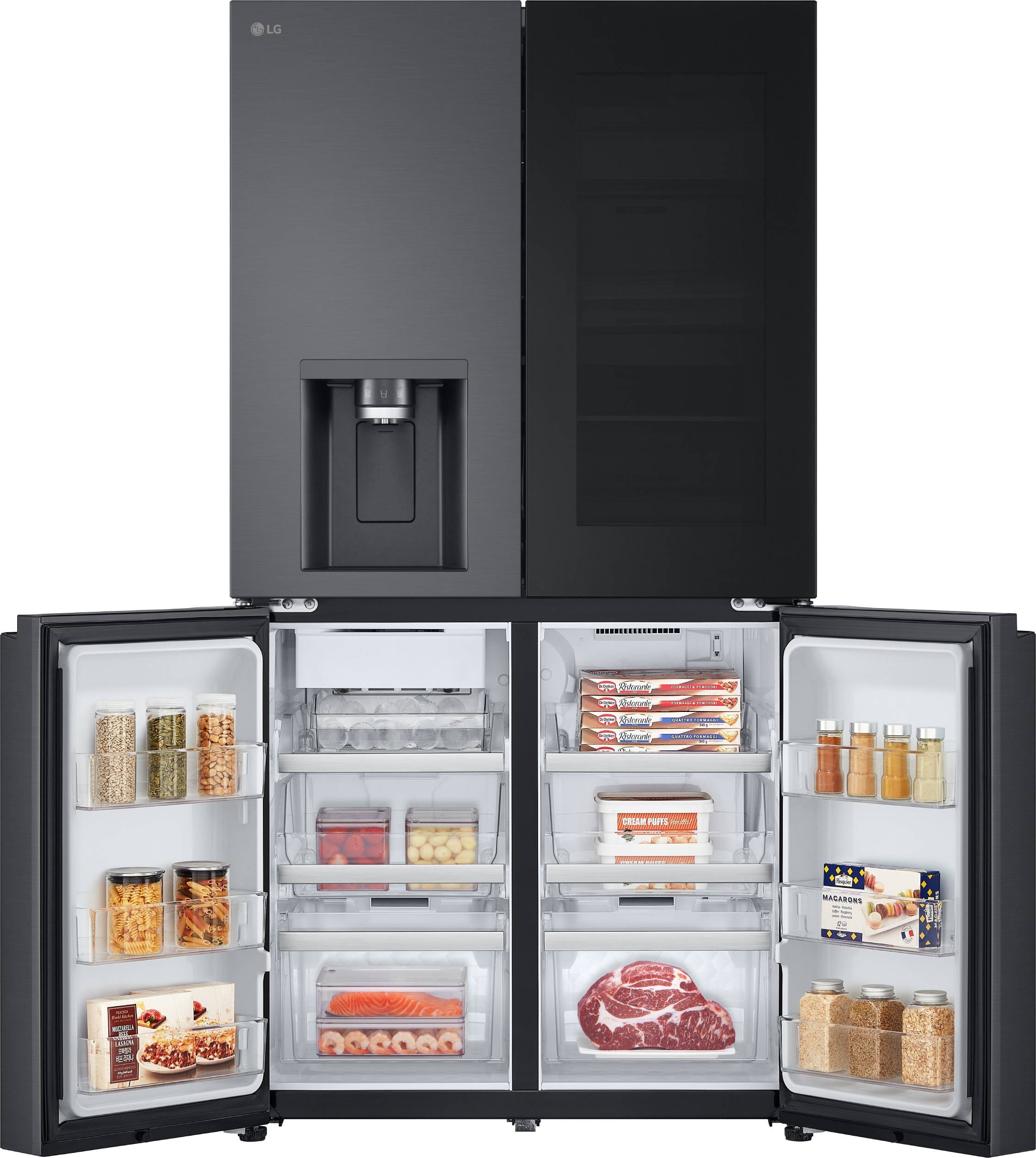 Réfrigérateur américain LG , InstaView, Froid ventilé, 638L, Noir - GMG960EVEE Réfrigérateur américain LG , InstaView, Froid ventilé, 638L, Noir - GMG960EVEE