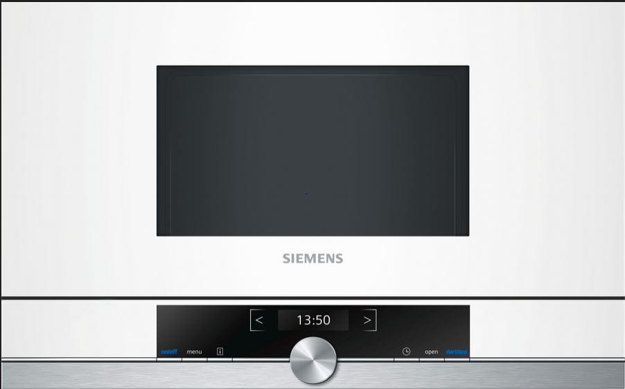 SIEMENS Micro ondes Encastrable iQ700 900W 21L Blanc - BF634LGW1