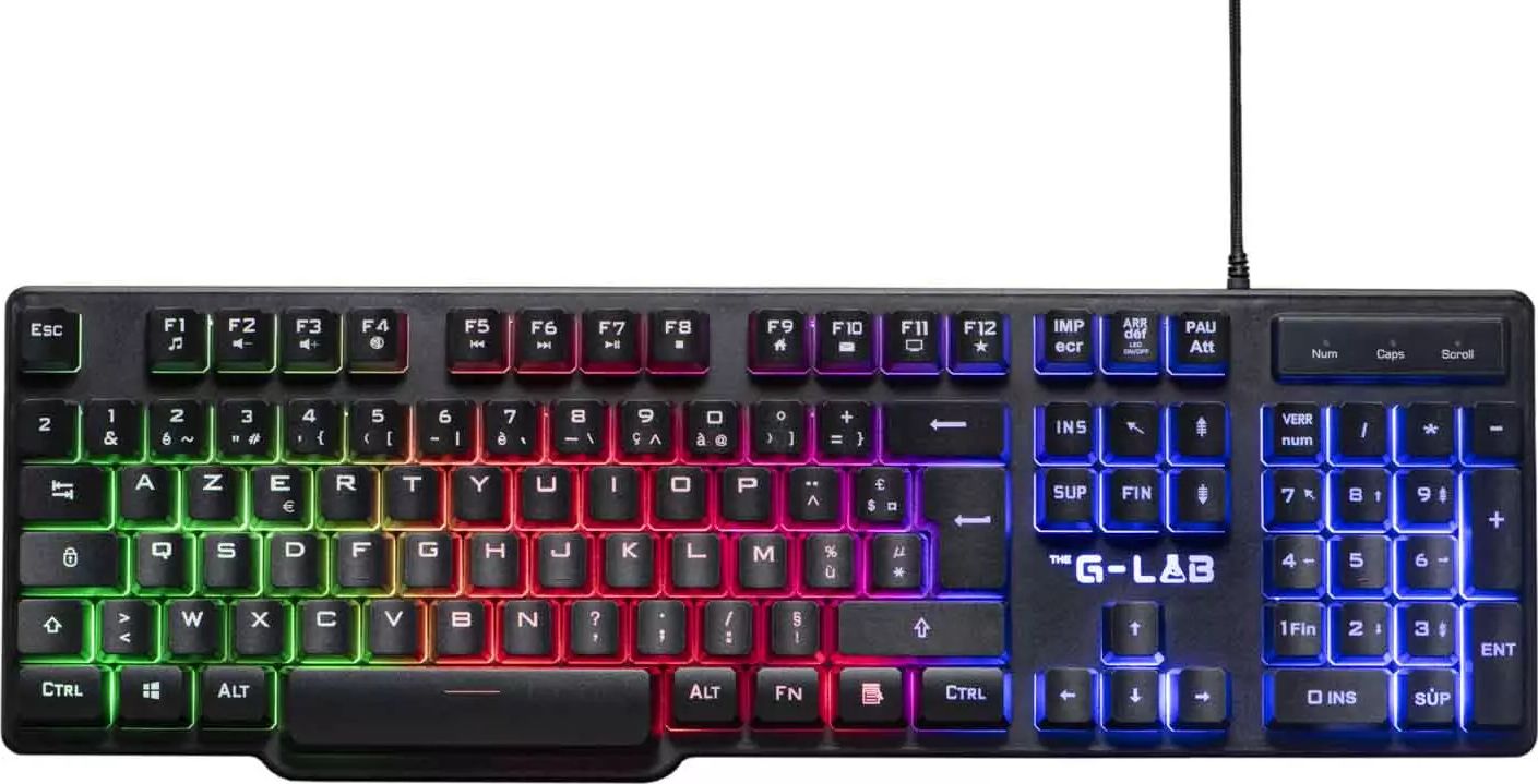 Clavier gamer THE G-LAB Membrane Filaire - COMBO-CHROM-EX