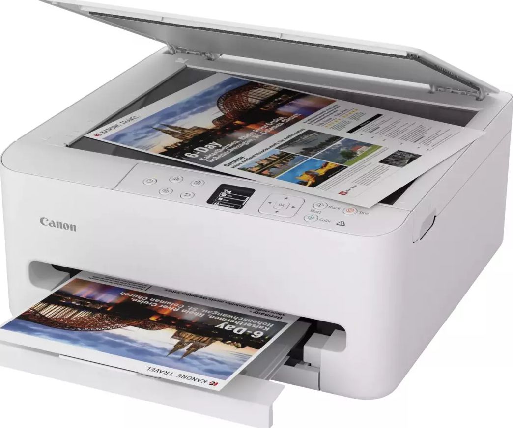 Imprimante multifonction jet d'encre CANON Recto-Verso Wi-Fi Blanc - TS6550IWH