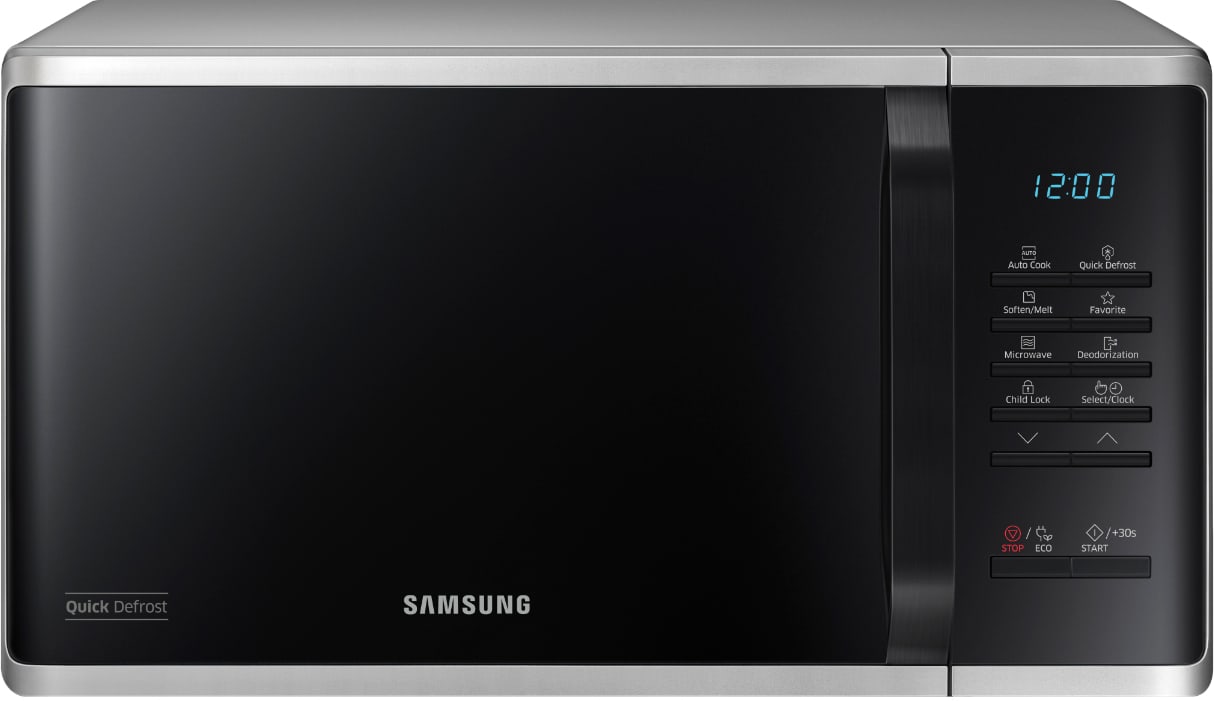 SAMSUNG Micro ondes Quick Defrost 1150W 23L Gris  MS23K3513ASEF