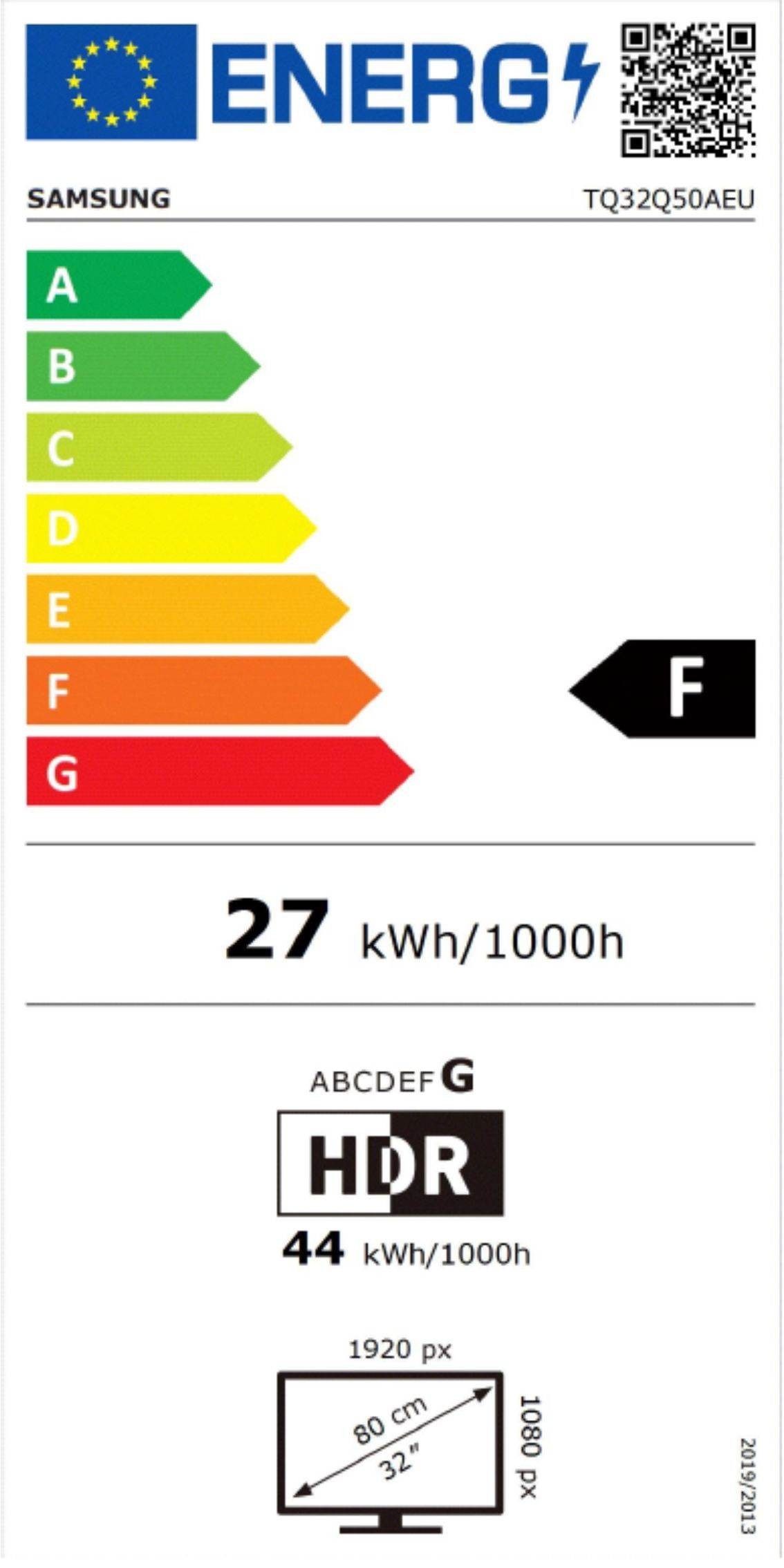 SAMSUNG TV QLED Full HD 80 cm 50 Hz 32" - TQ32Q50A