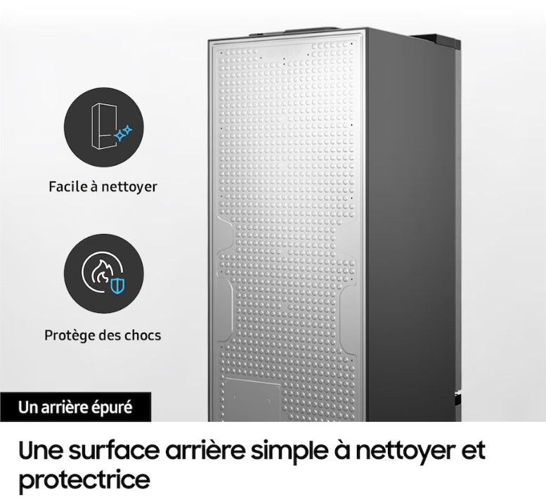Réfrigérateur congélateur bas SAMSUNG 344L No Frost Gris - RB34C600EWW