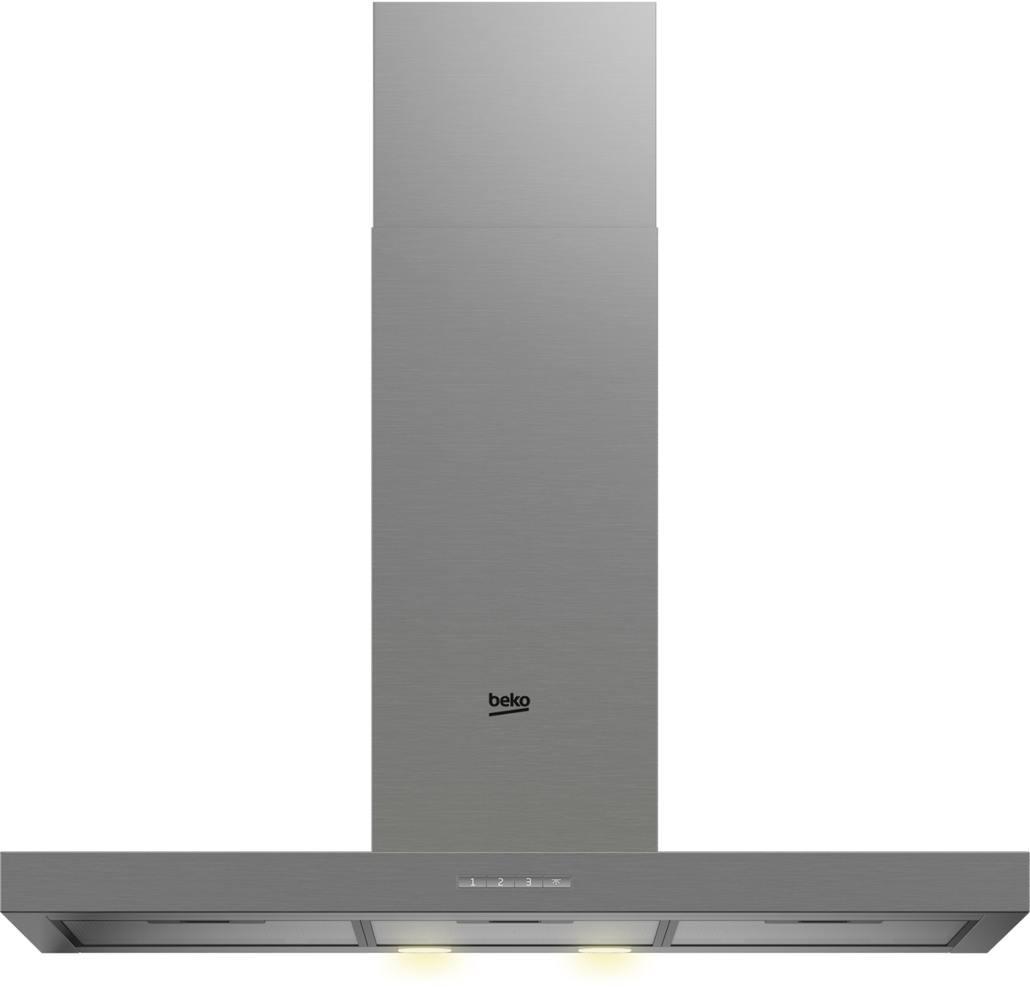 Hotte decorative murale BEKO 3 vitesses, 69db, 90cm, inox BHCB91622BXH