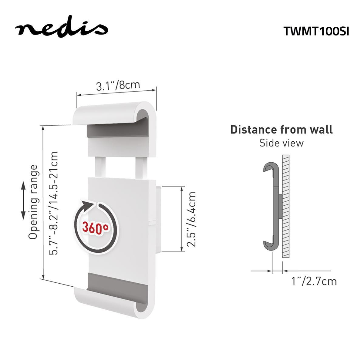 Support tablette tactile NEDIS  - TWMT100SI