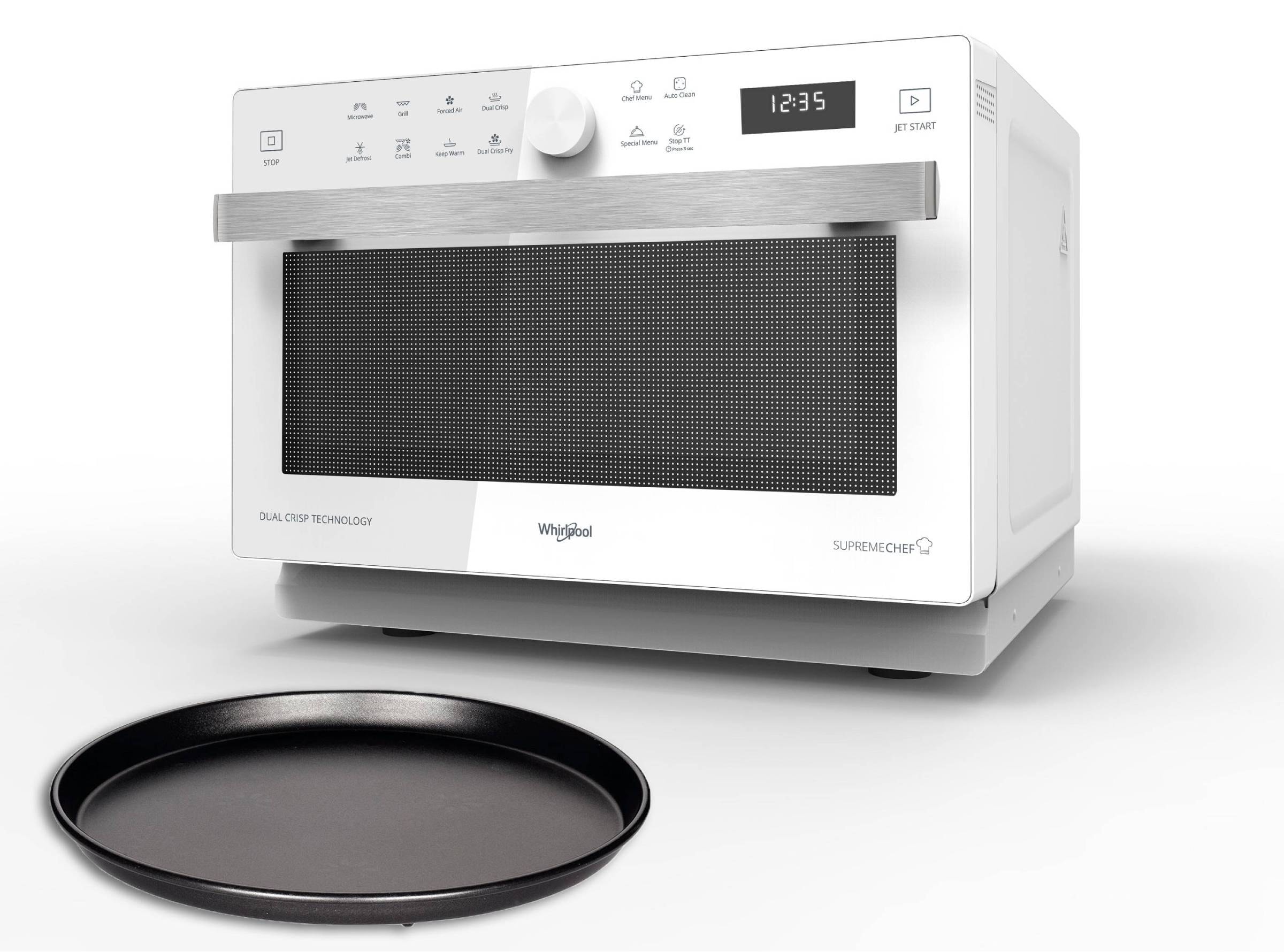 Micro ondes Combiné WHIRLPOOL 1200W 33L Blanc - MWSC833W