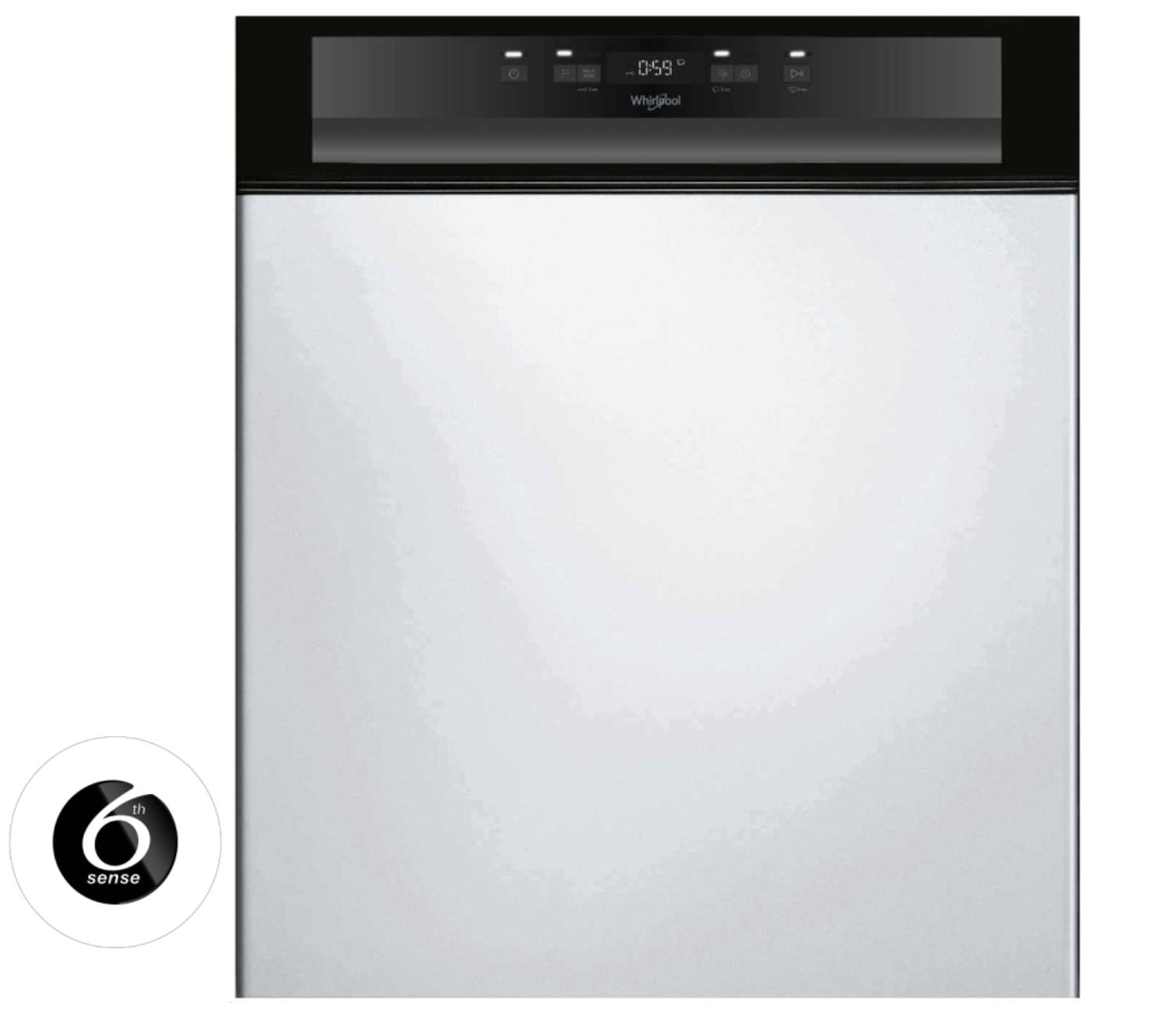 Lave vaisselle encastrable 60 cm WHIRLPOOL 6ème Sens 43dB 14 couverts Noir WBC3C34PB