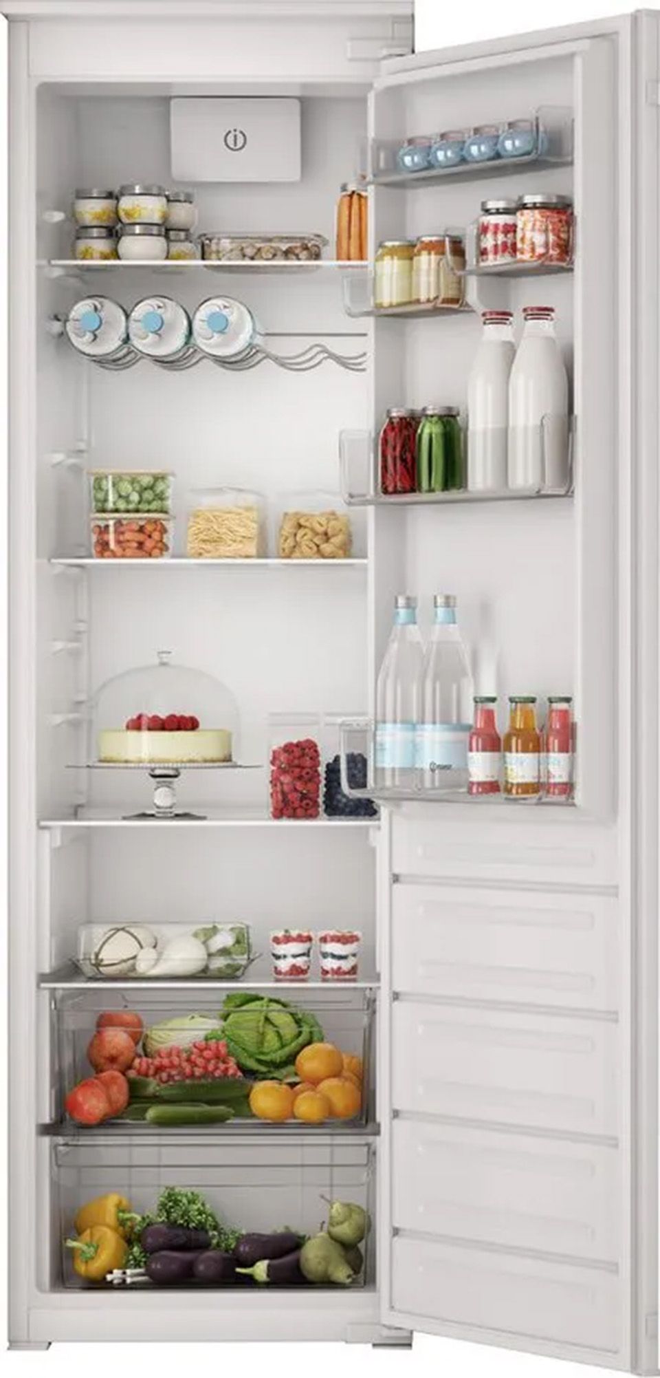 Réfrigérateur encastrable 1 porte INDESIT 306L Froid brassé Blanc - INSD18A031B1FR