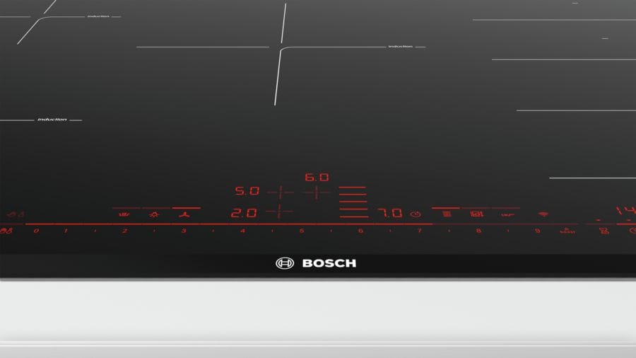 Plaque induction BOSCH Série 8 5 foyers Quickstart Noir - PXV875DV1E Plaque induction BOSCH Série 8 5 foyers Quickstart Noir - PXV875DV1E