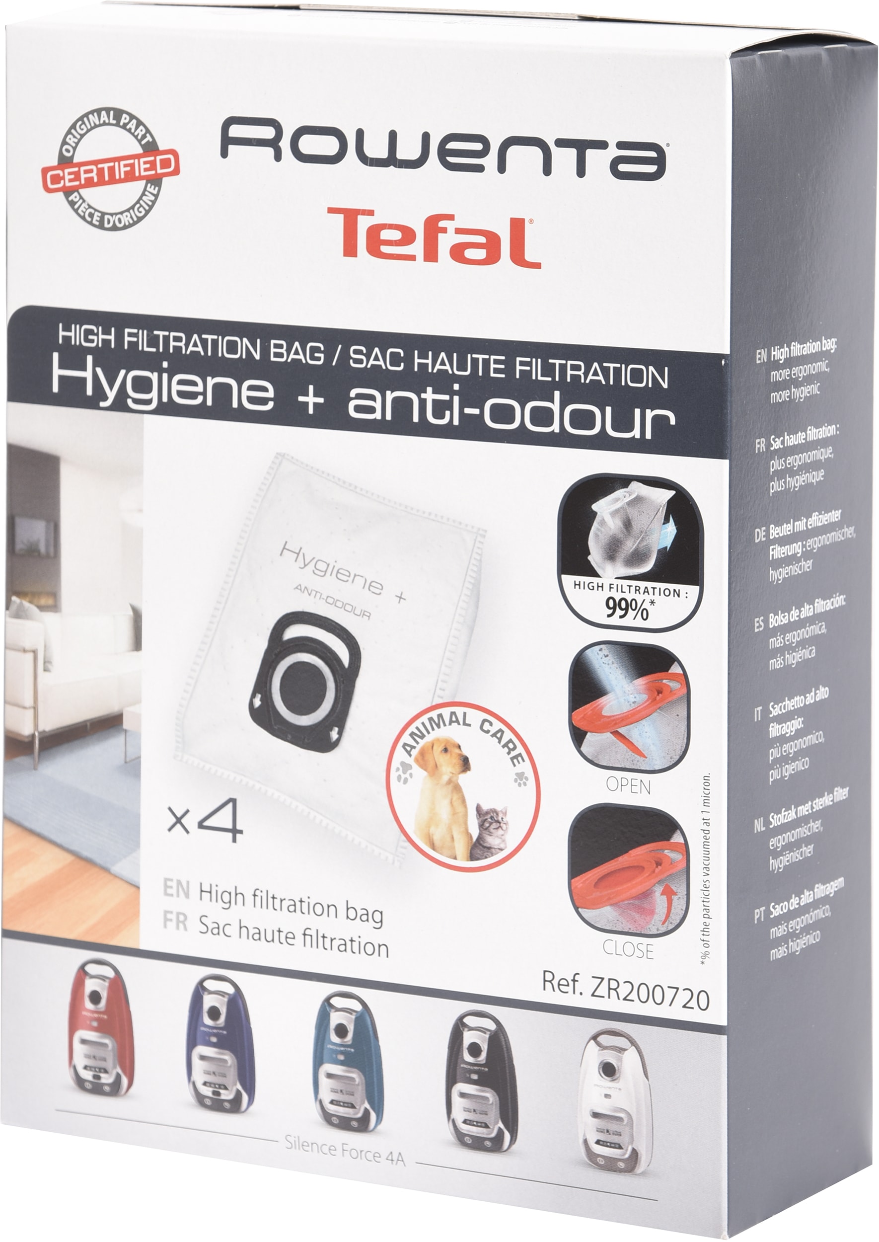 Accessoire aspirateur ROWENTA Haute Filtration Anti-Odeur ZR200720