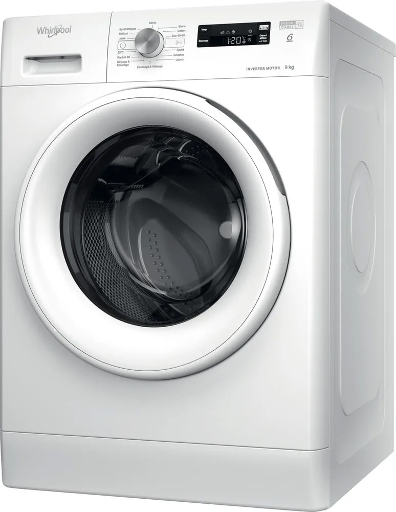 Lave linge Frontal WHIRLPOOL 9kg 1200trs/mn Blanc FFSP9269WFR