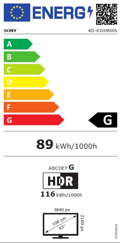 TV LED 4K 108 cm SONY - KD43XH8505BAEP TV LED 4K 108 cm SONY - KD43XH8505BAEP