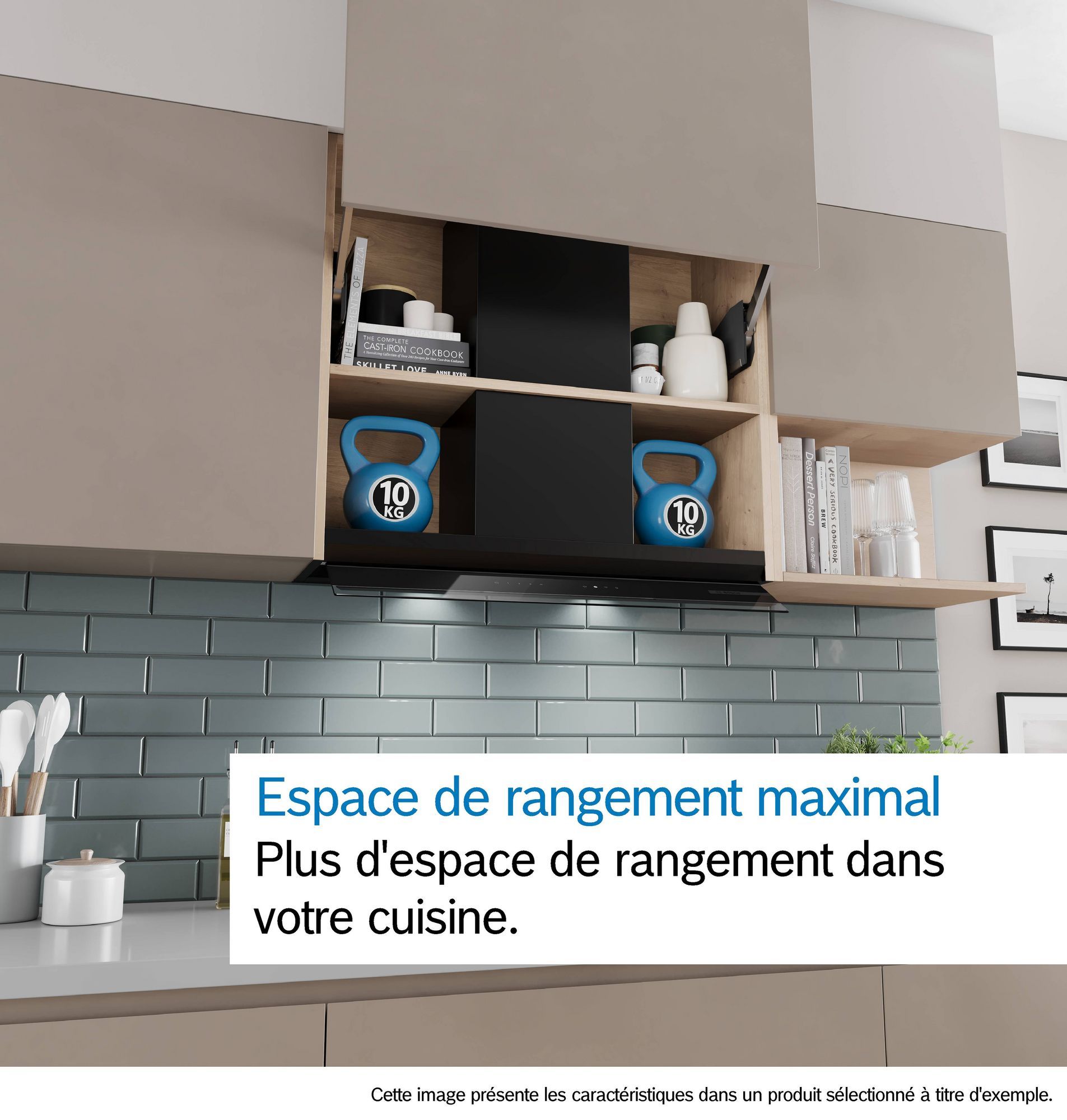 Hotte intégrée BOSCH 90cm 66dB Noir - DBB93BC60