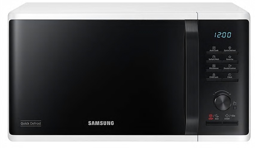 SAMSUNG Micro ondes 800W 23L Blanc - MS23K3515AWEF