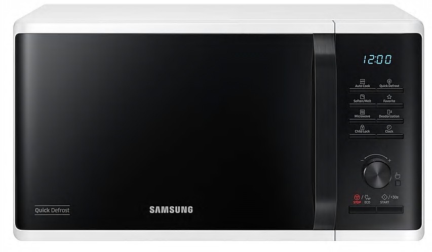 Micro ondes SAMSUNG 800W 23L Blanc MS23K3515AWEF