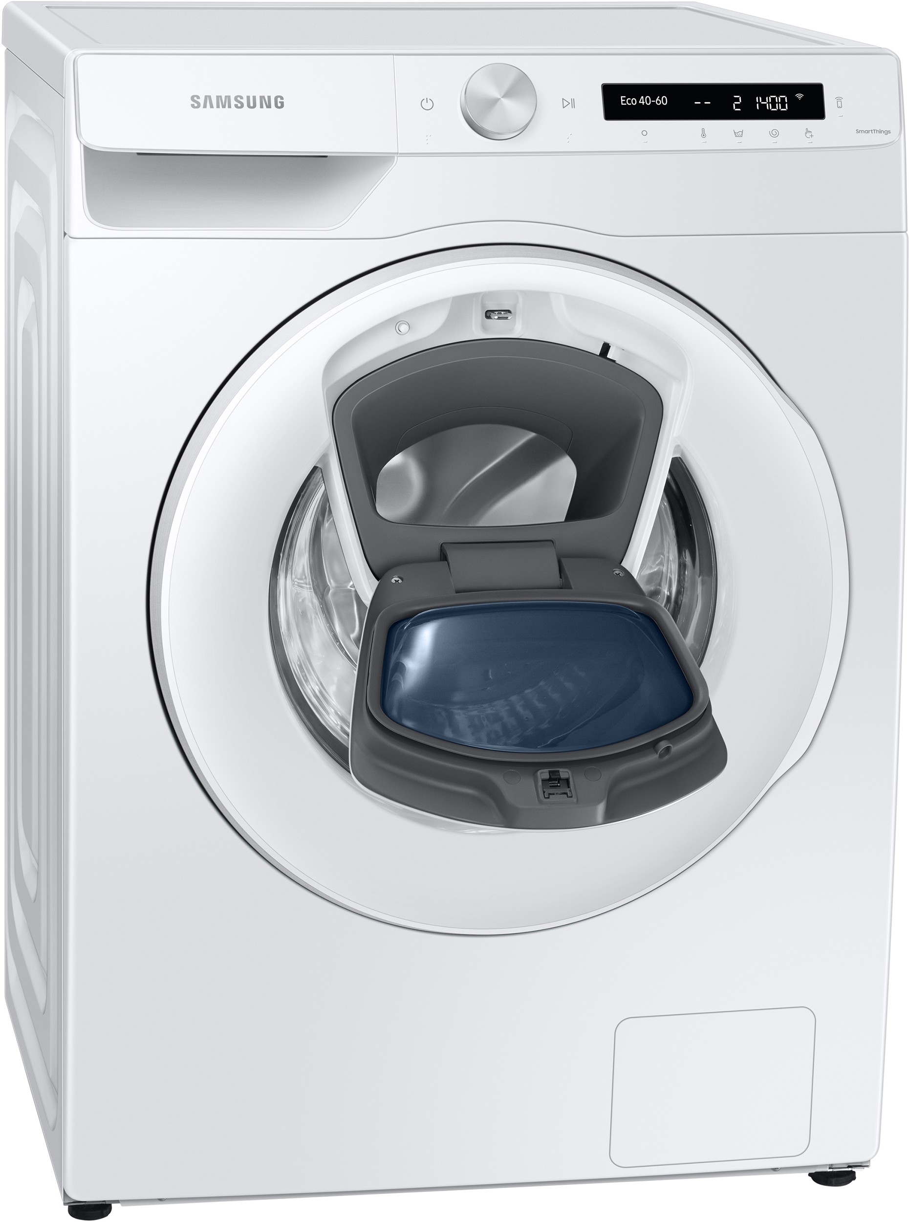 SAMSUNG Lave linge Frontal ecobubble AddWash 8kg Blanc - WW80T554DTWS3