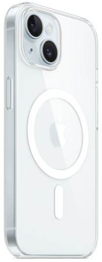 APPLE Coque iPhone 15 Plus silicone Magsafe transparente - MT213ZM/A