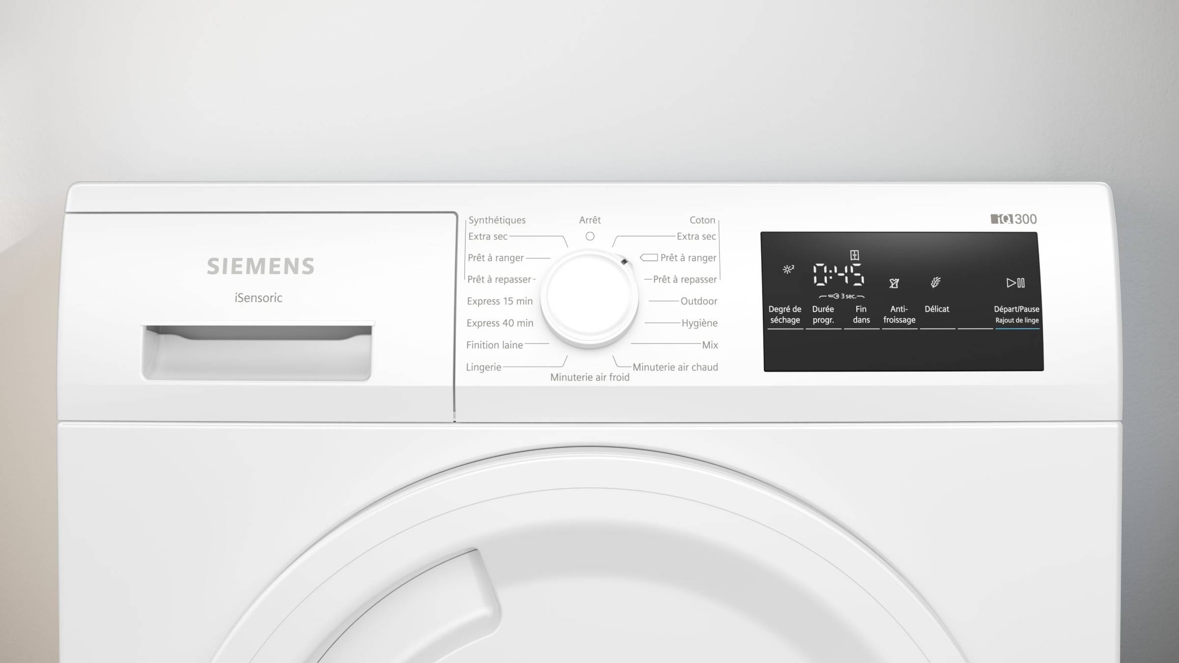 SIEMENS Sèche linge Condensation iQ300 autoDry 7kg - WT43N208FR