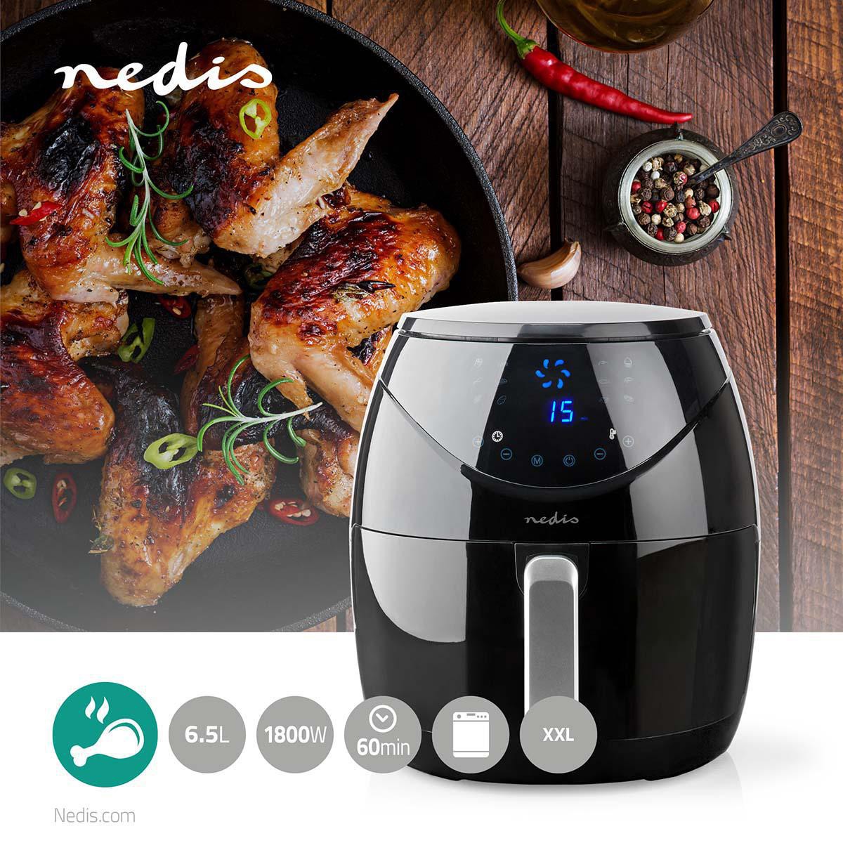 Friteuse à air chaud NEDIS - KAAF250EBK Friteuse à air chaud NEDIS - KAAF250EBK