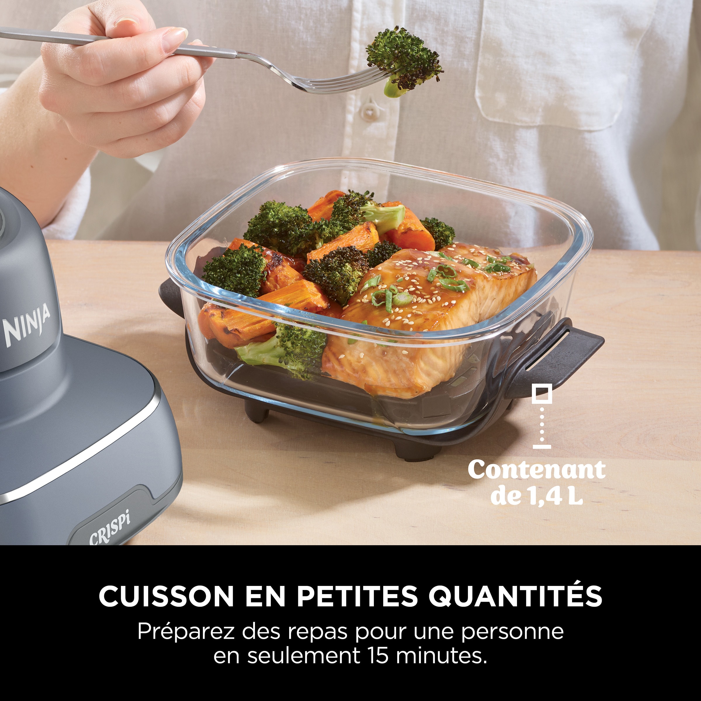 Friteuse à air chaud NINJA Fry 3.8L 1700W Design transparent - FN101EUGY