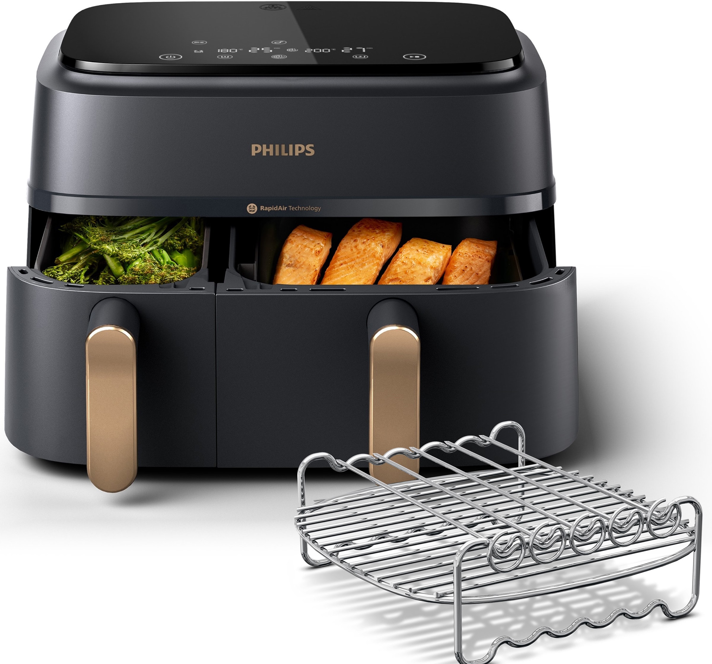 Friteuse à air chaud PHILIPS Série 3000, Airfryer, 9L NA352/04