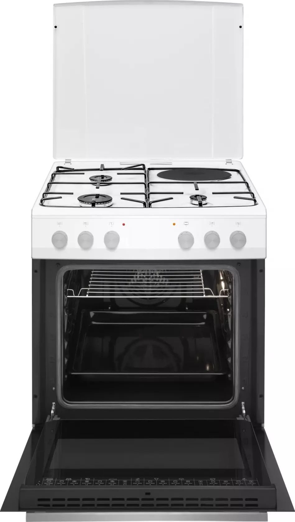 Cuisiniere mixte FAGOR 4 Foyers 60 cm Blanc - FACM1003B