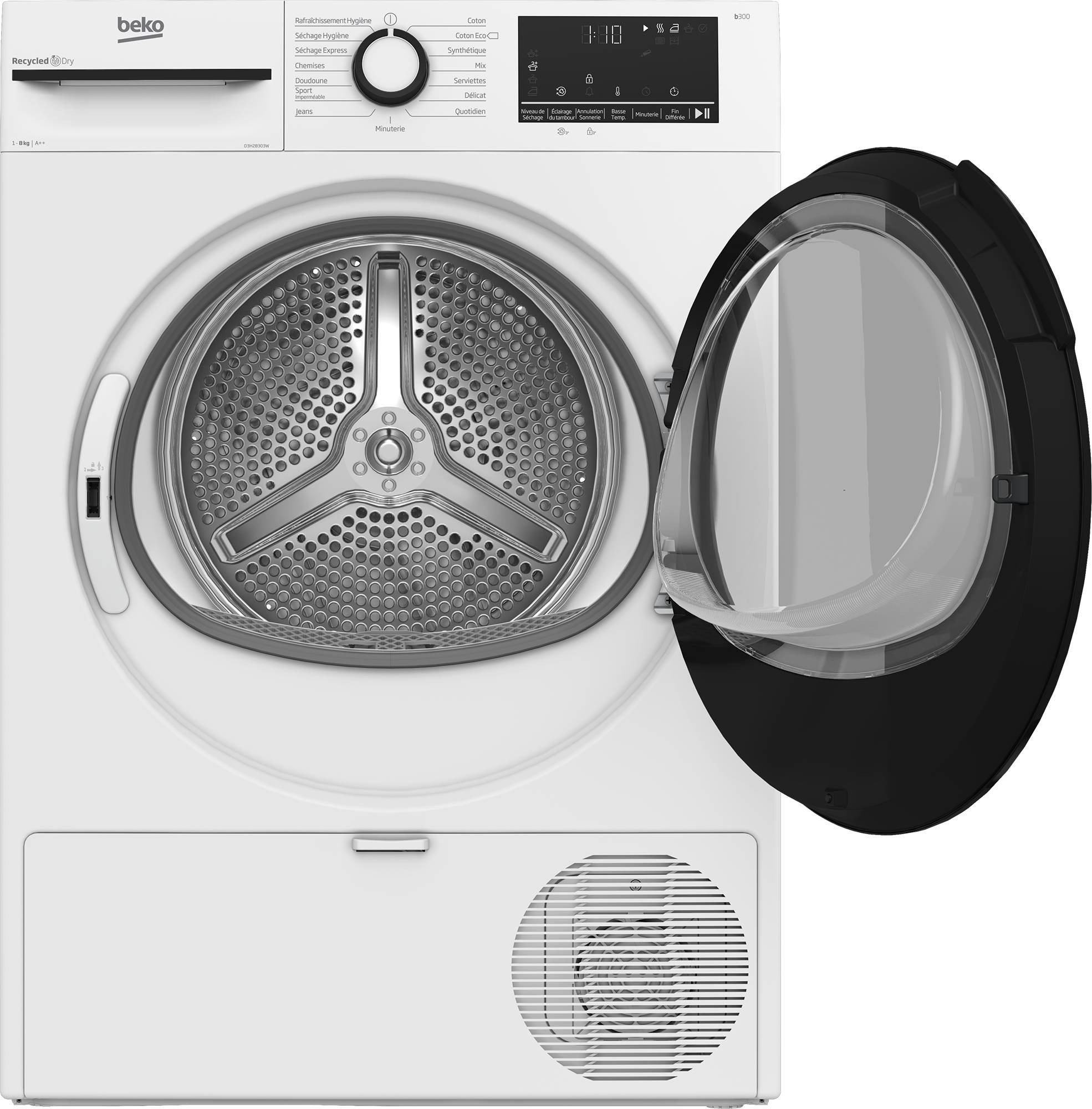 Sèche linge Condensation BEKO Eco Sense 8kg - D3H28303W