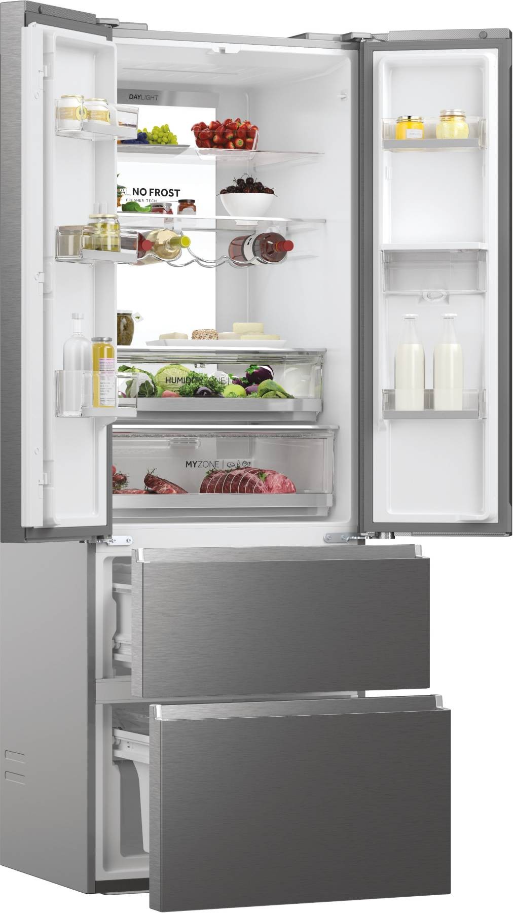 HAIER Réfrigérateur 4 portes HFW7720EWMP