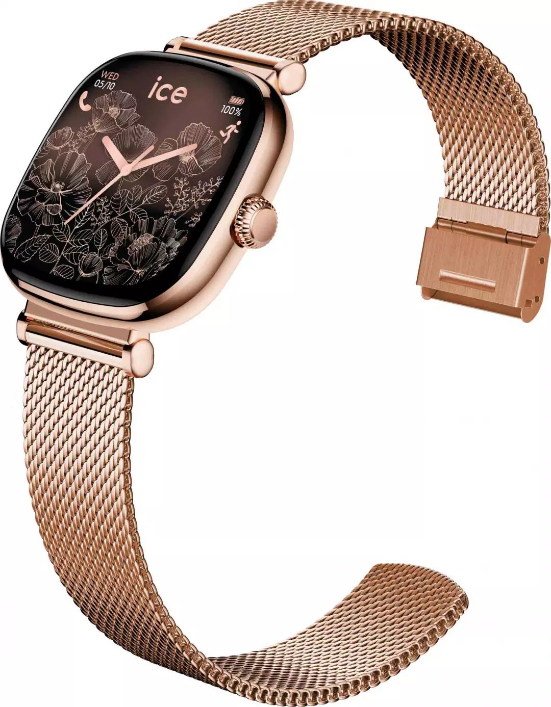Montre connectée ICE WATCH Smart Sq 2.0 37mm Bluetooth Rose - SMARTSQ2ROSEGMILANES