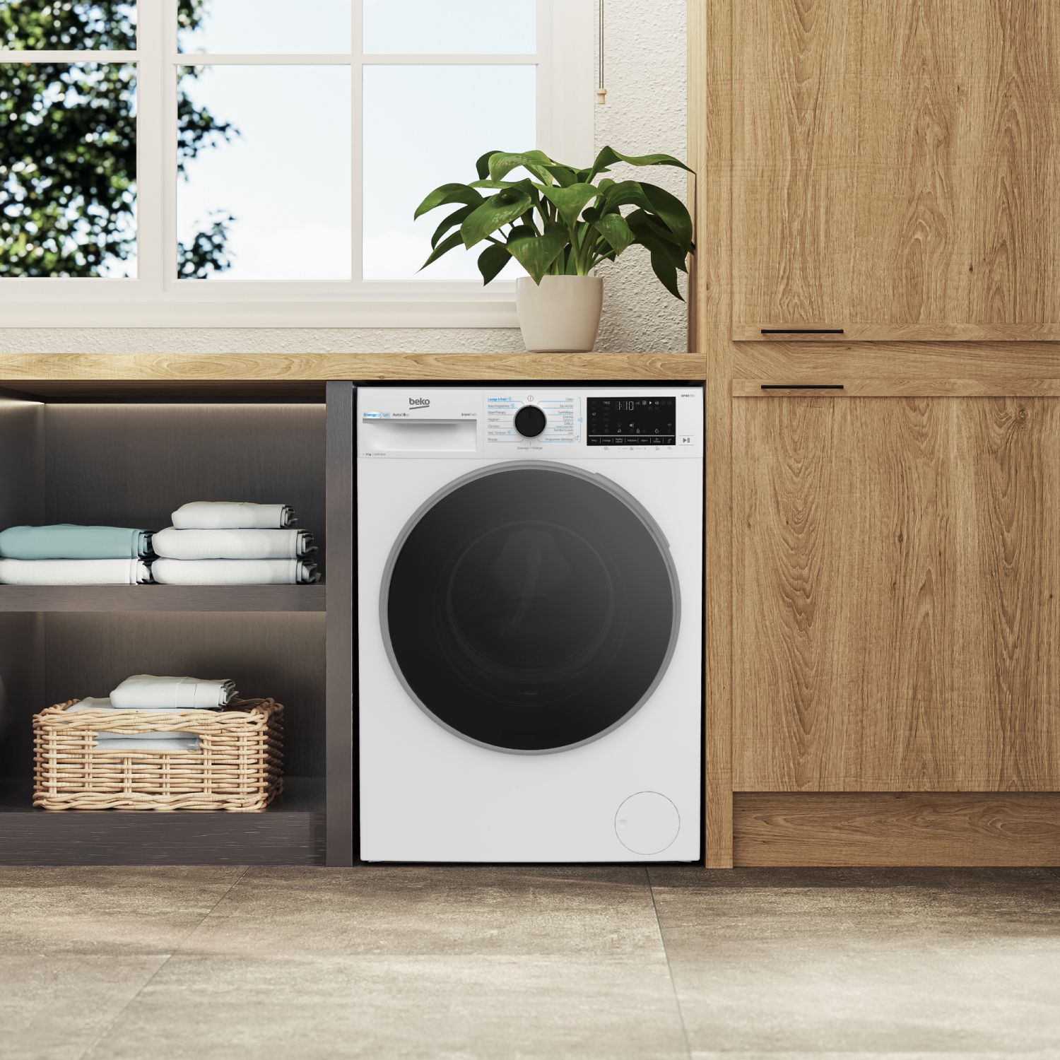 Lave linge Frontal BEKO 9kg 1400trs/min Blanc - B7WFU39411WDOS