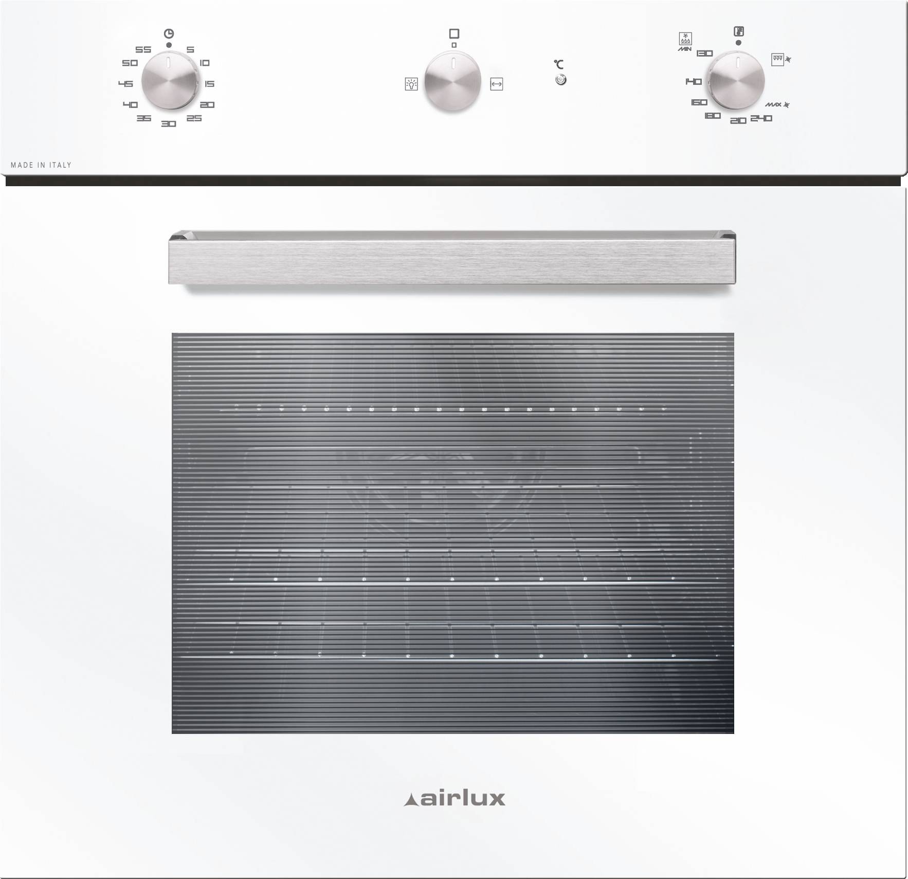 Four encastrable catalyse AIRLUX Gaz Tournebroche 60L Blanc AFSCW21WHN