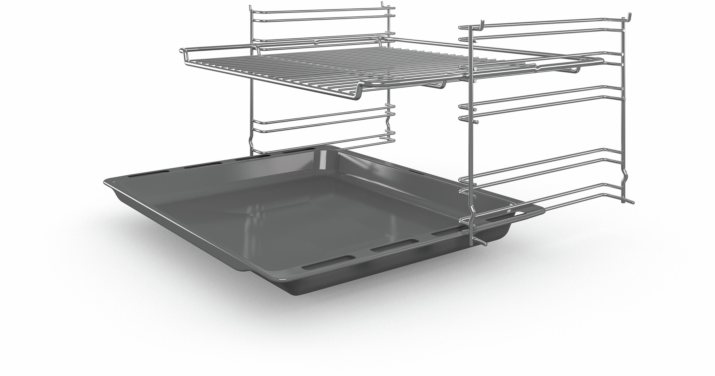 Cuisiniere mixte BOSCH Série 4 EcoClean Direct Blanc - HXR39IG20