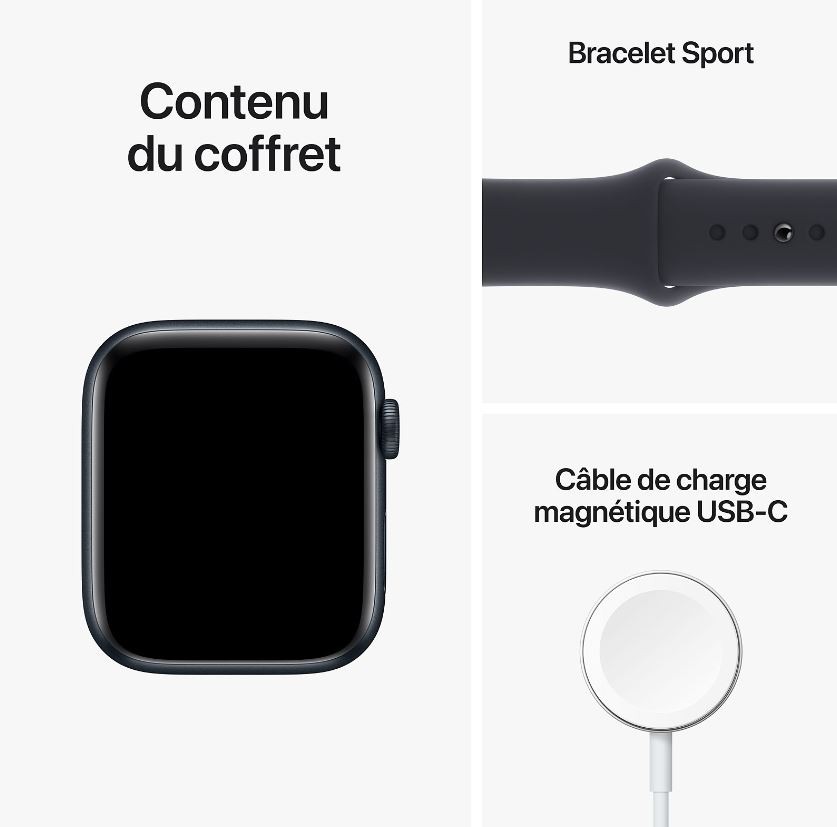 Montre connectée APPLE Watch SE GPS + Cellular 44mm Midnight - WATCHSE-MNPY3NF-2022