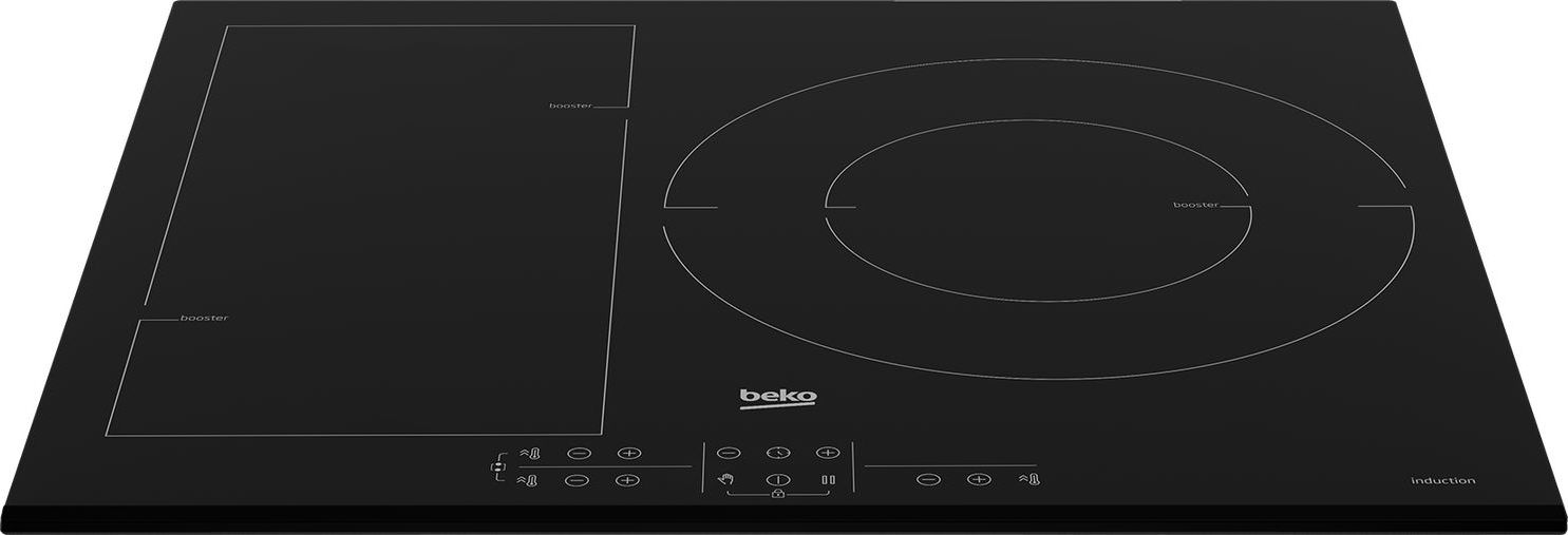 Plaque induction BEKO 3 foyers 60 cm Noir - HII63201FMTB