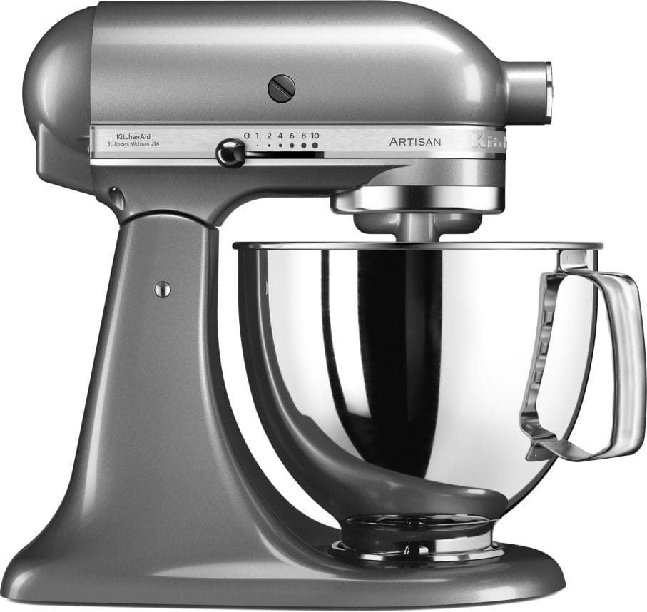 Robot culinaire KITCHENAID Artisan à tête inclinable 4,8L Gris - 5KSM125ECU